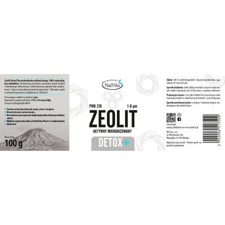 Zeolit Detox Plus 2μm proszek 95% Klinoptylolit PWK 210 Premium - zdjęcie produktu