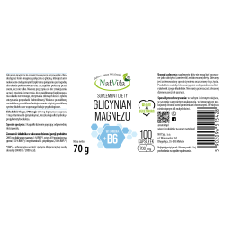 Glicynian magnezu + witamina B6 kapsułki 700mg