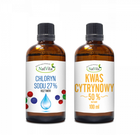 Chloryn Sodu 25% + Kwas Cytrynowy 50%