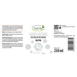 Nano Srebro (koloidalne) niejonowe 100 ppm
