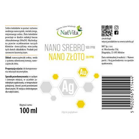 Nano Srebro Plus Nano Złoto - zdjęcie produktu