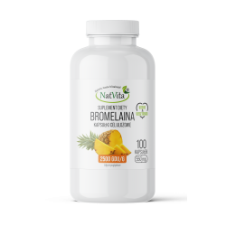 Bromelaina z ananasa 2500 GDU kapsułki 550mg
