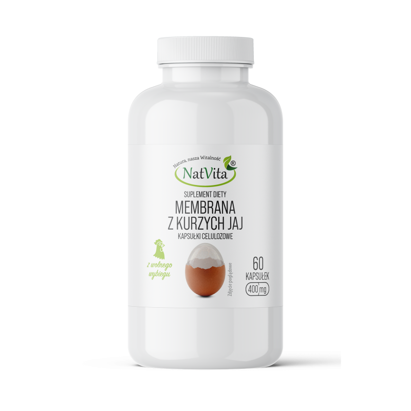 BŁONA SKORUPOWA ESM (membrana jaj kurzych) kapsułki 400mg