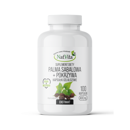 Palma Sabalowa + Pokrzywa ekstrakt kapsułki 400mg - zdjęcie produktu