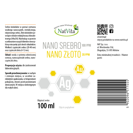 Nano Srebro Plus Nano Złoto - zdjęcie produktu