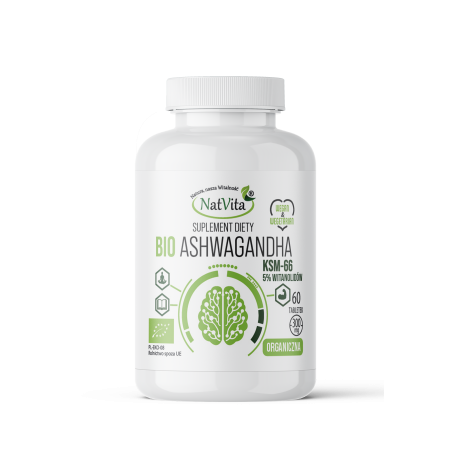Ashwagandha KSM-66 BIO tabletki 300mg - zdjęcie produktu