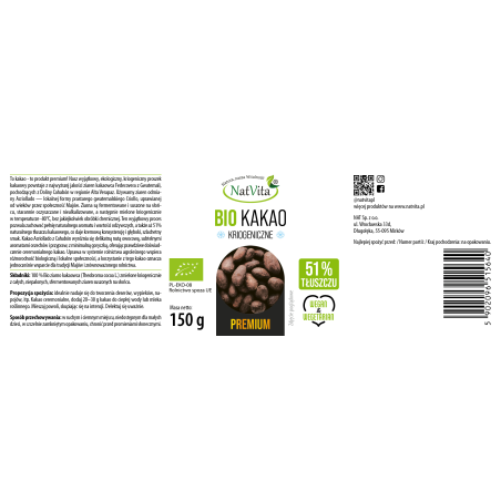 Kakao BIO mielone (51% tłuszczu) - zdjęcie produktu