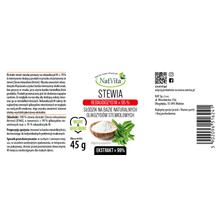 Stewia ekstrakt 99% - zdjęcie produktu