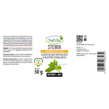 Stewia ekstrakt 95% - zdjęcie produktu