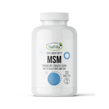 MSM siarka organiczna tabletki 750mg - zdjęcie produktu