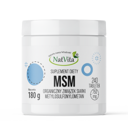 MSM siarka organiczna tabletki 750mg