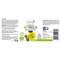 Tribulus Terrestris BIO kapsułki 500mg
