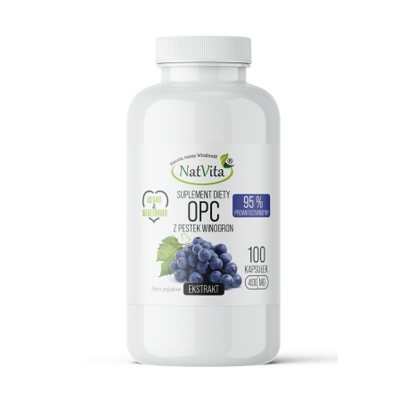 OPC Pestki winogron ekstrakt kapsułki 400mg