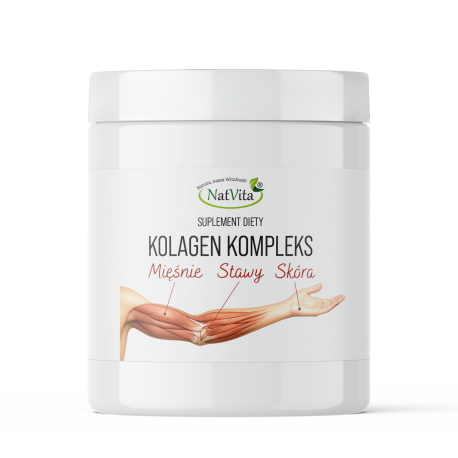 KOLAGEN KOMPLEKS (Muscle+Stawy+Skin) - peptydy, hydrolizat białek kolagenowych proszek