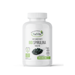 Spirulina tabletki BIO 400mg- cena sklep algi morskie platensis glony słodkowodna