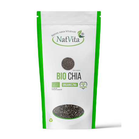 Nasiona Chia Bio szałwia hiszpańska - cena sklep błonnik Omega 3 i 6 ziarno