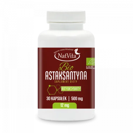 Astaksantyna BIO kapsułki VEGAN 12mg - zdjęcie produktu