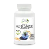 Olej z nasion Czarnuszki + witamina E kapsułki softgel 500mg
